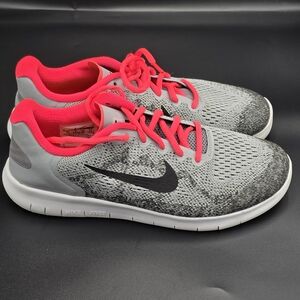 Nike Girls  Gray and Pink Running Shoes